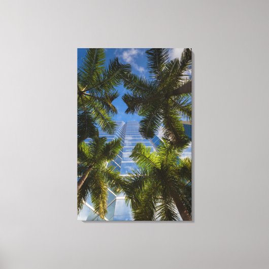 Hoge gebouwen canvas afdruk (Voorkant)