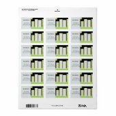 Hoge gebouwen nieuw adres etiket (Full Sheet)