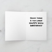 HOGE GETIJDEN EN GOEDE TIJDEN * 50e * VERJAARDAG K Kaart (Binnen)