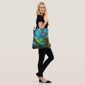 Hoge Giraffe in de boompjes *Personaliseer* Tote Bag (Op model)