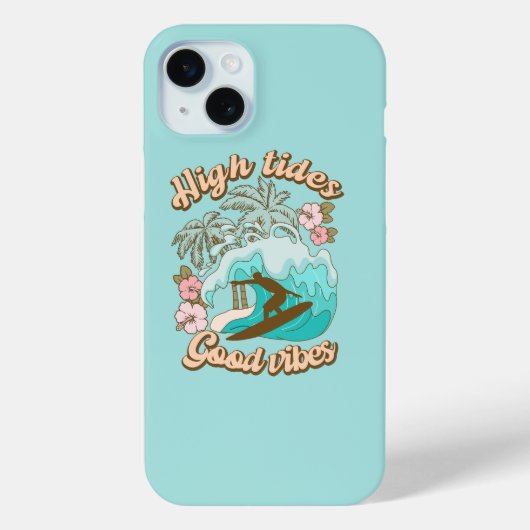 Hoge golven surfen tropisch strand Case-Mate iPhone case (Achterkant)