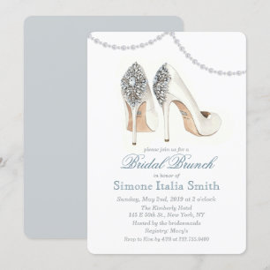 Hoge Hak Sandaal Couture Bruids Brunch Uitnodiging