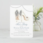 Hoge Hak Sandaal Couture Hen's Party Uitnodiging (Staand voorkant)
