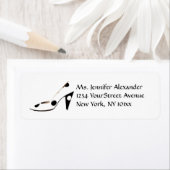 Hoge hak schoen liefhebber etiket (Insitu)