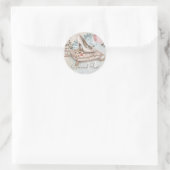 Hoge Hak Schoen Vintage Bruiloft Stickers (Tas)