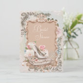 Hoge Hak Schoen  Vrijgezellenfeest Kaart (Staand voorkant)