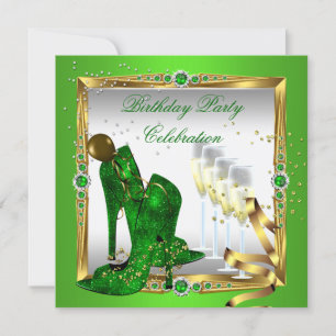 Hoge Hak Schoenen Champagne Groen Goud Zilver 2 Kaart