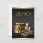 Hoge hak schoenen Leopard Gold RSVP (Voorkant)