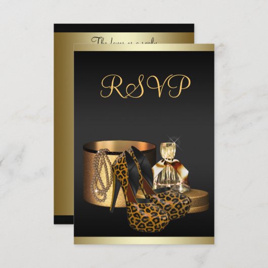 Hoge hak schoenen Leopard Gold RSVP (Voorkant / Achterkant)