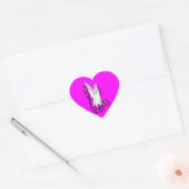 Hoge Hak Schoenen Stiletto Glitter Roze Hart Sticker (Envelop)