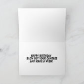 HOGE HAKKEN & HANDBOEIEN VUILE VERJAARDAGSKAART KAART (Binnen)