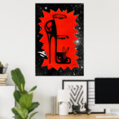 Hoge hakken in het Poster (Thuiskantoor)