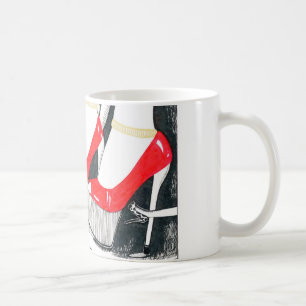 Hoge hakken in lijst koffiemok
