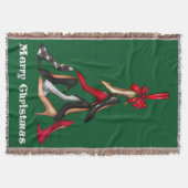 Hoge hakken kerstboom gooien deken (Voorkant)