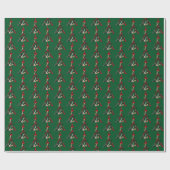 Hoge hakken kerstboom inpakpapier (Vlak)
