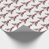 Hoge hakken kerstboom inpakpapier (Hoek)