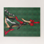 Hoge hakken Kerstboom puzzel Legpuzzel (Horizontaal)