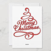 Hoge hakken kerstboom Wenskaart Feestdagenkaart (Achterkant)