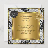 Hoge Hakken Kroonluchter Kant Korset Zwart 2 Kaart (Achterkant)