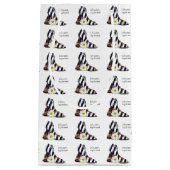 hoge hakken met zwarte en witte streep klein cadeauzakje (Voorkant)