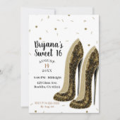 Hoge hakken Mode Schoenen Glam Beauty Sweet 16 Kaart (Voorkant)