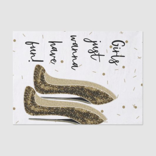 Hoge hakken Mode Schoenen Glam Beauty Sweet 16 Tissuepapier (Voorkant)