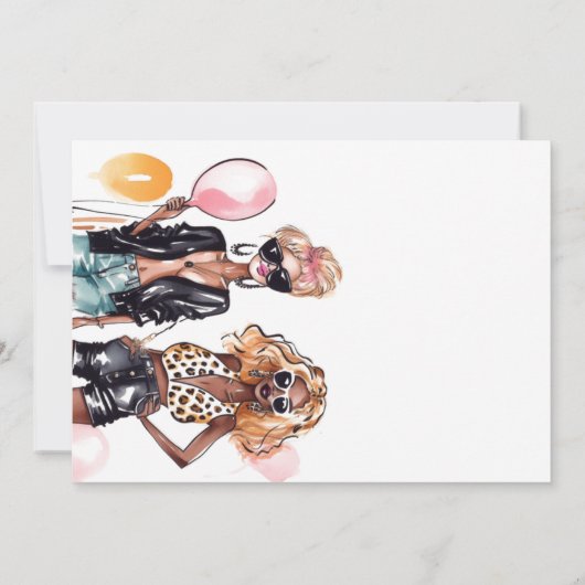 Hoge hakken op de zwarte krullaardoppervlakte bedankkaart (Achterkant)