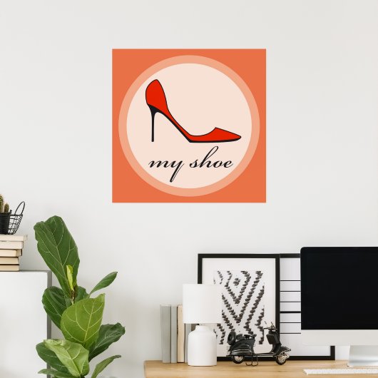 hoge hakken poster (Thuiskantoor)