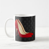 hoge hakken rood koffiemok (Links)