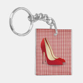 hoge hakken rood sleutelhanger (Voorkant Links)
