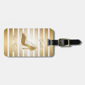  hoge hakken schoen "Meisjes beste vrienden" Bagagelabel (Voorkant horizontaal)