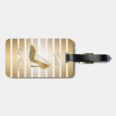  hoge hakken schoen "Meisjes beste vrienden" Bagagelabel (Achterkant horizontaal)