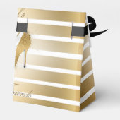  hoge hakken schoen "Meisjes beste vrienden" Bedankdoosjes (Achterkant)