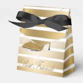  hoge hakken schoen "Meisjes beste vrienden" Bedankdoosjes (Voorkant Zijde)
