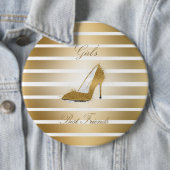  hoge hakken schoen "Meisjes beste vrienden" Ronde Button 6,0 Cm (In situ)