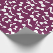 Hoge Hakken & Stropdas Bruidsmeisjes Cadeaus Naadl Cadeaupapier (Hoek)