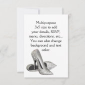 Hoge hakken Tiara Royal Blue Quinceanera RSVP (Achterkant)