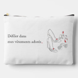 Hoge hakken, zonnebril: Line Art Cosmetic Pouch Etui
