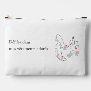 Hoge hakken, zonnebril: Line Art Cosmetic Pouch Etui