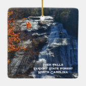Hoge Herfsten DuPont State Forest NC Photographic Keramisch Ornament (Achterkant)