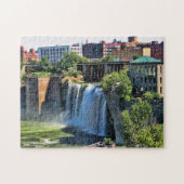 Hoge Herfsten, Rochester, New York Waterfall Legpuzzel (Horizontaal)