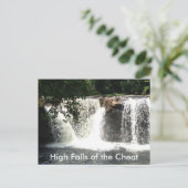 Hoge Herfsten van Cheat River WV Waterval Briefkaa Briefkaart (Staand voorkant)