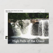Hoge Herfsten van Cheat River WV Waterval Briefkaa Briefkaart (Voorkant / Achterkant)