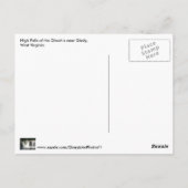 Hoge Herfsten van Cheat River WV Waterval Briefkaa Briefkaart (Achterkant)