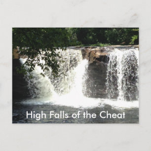 Hoge Herfsten van Cheat River WV Waterval Briefkaa Briefkaart