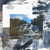 Hoge Herfsten Waterval DuPont State Forest NC Briefkaart
