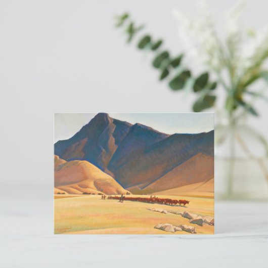 Hoge heuvels van Tehachapi, 1936, door Maynard Dix Briefkaart (Staand voorkant)