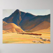 Hoge heuvels van Tehachapi, 1936, door Maynard Dix Poster (Voorkant)