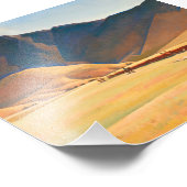 Hoge heuvels van Tehachapi door Maynard Dixon Foto Afdruk (Hoek)