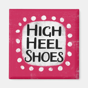 Hoge hiel schoenen koelkastmagneet magneet